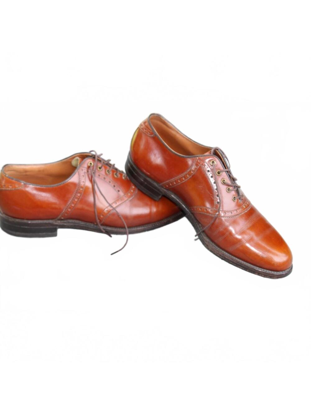 FootJoy Classics Brown Saddle Golf Pro Teaching Shoes Size 9D - Very Good